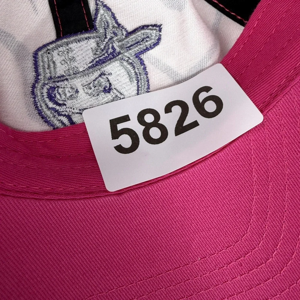 Fort Wayne Tincaps Hat Cap Strap Back Youth Pink MLB Baseball Hearts All Over 47